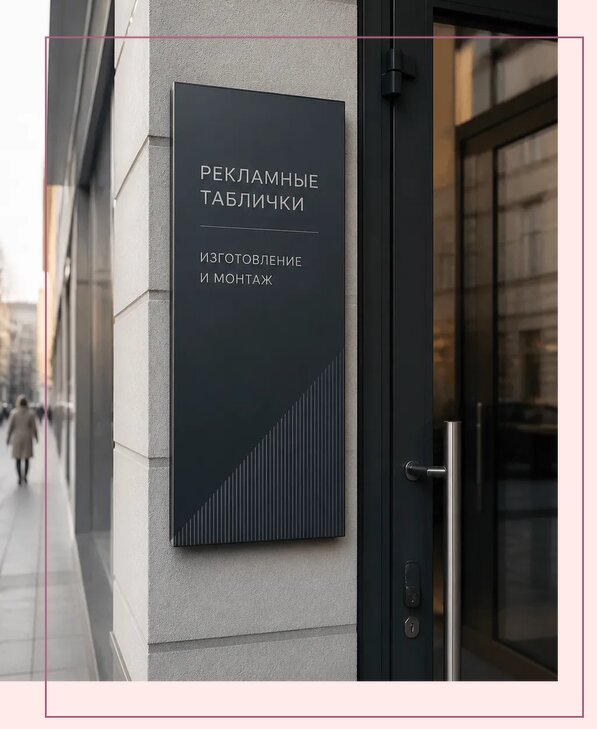Рекламные таблички в Каменке по цене от 4552 р. | Аванза-Кам