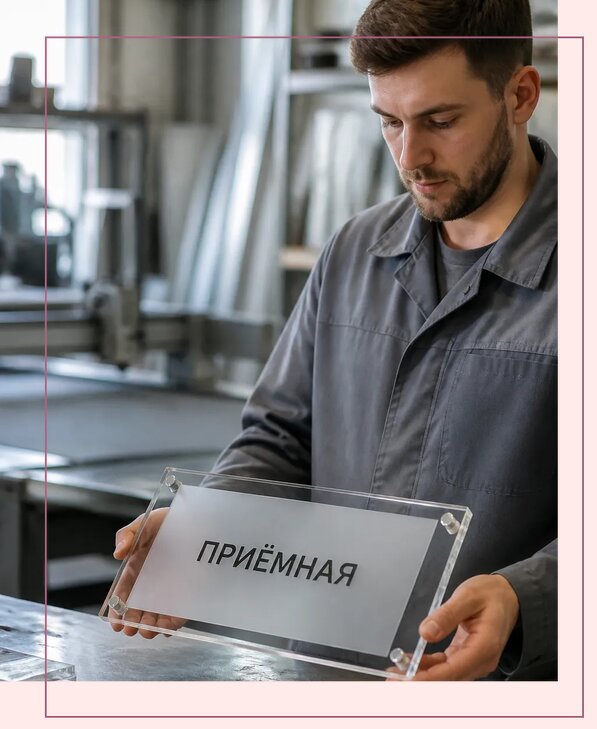 Таблички из оргстекла на заказ в Каменке от 3945 р. | Аванза-Кам